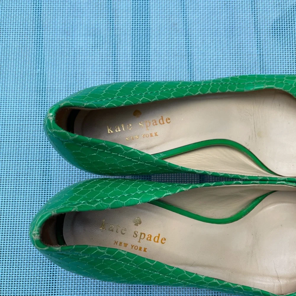Kate Spade Green Heels - Picture 2 of 6